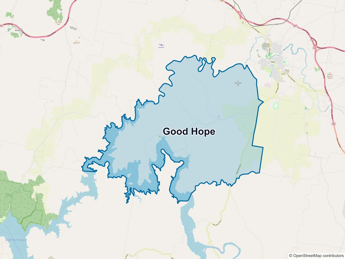 Map of Good Hope, NSW, Australia