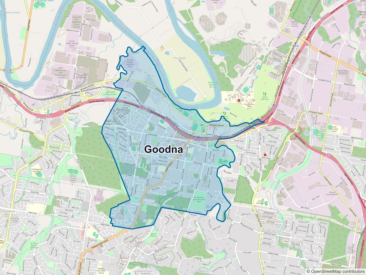 Map of Goodna, QLD, Australia