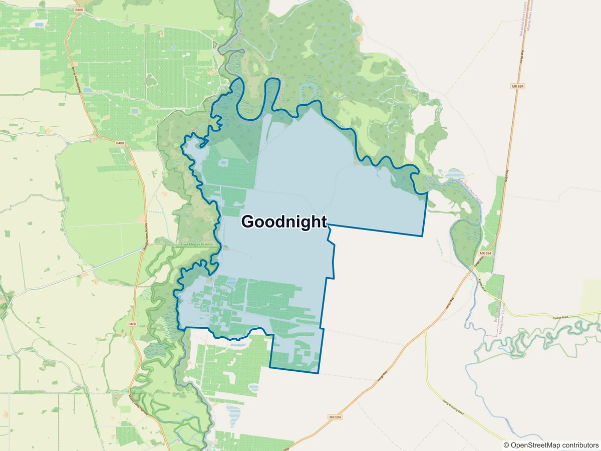Map of Goodnight, NSW, Australia