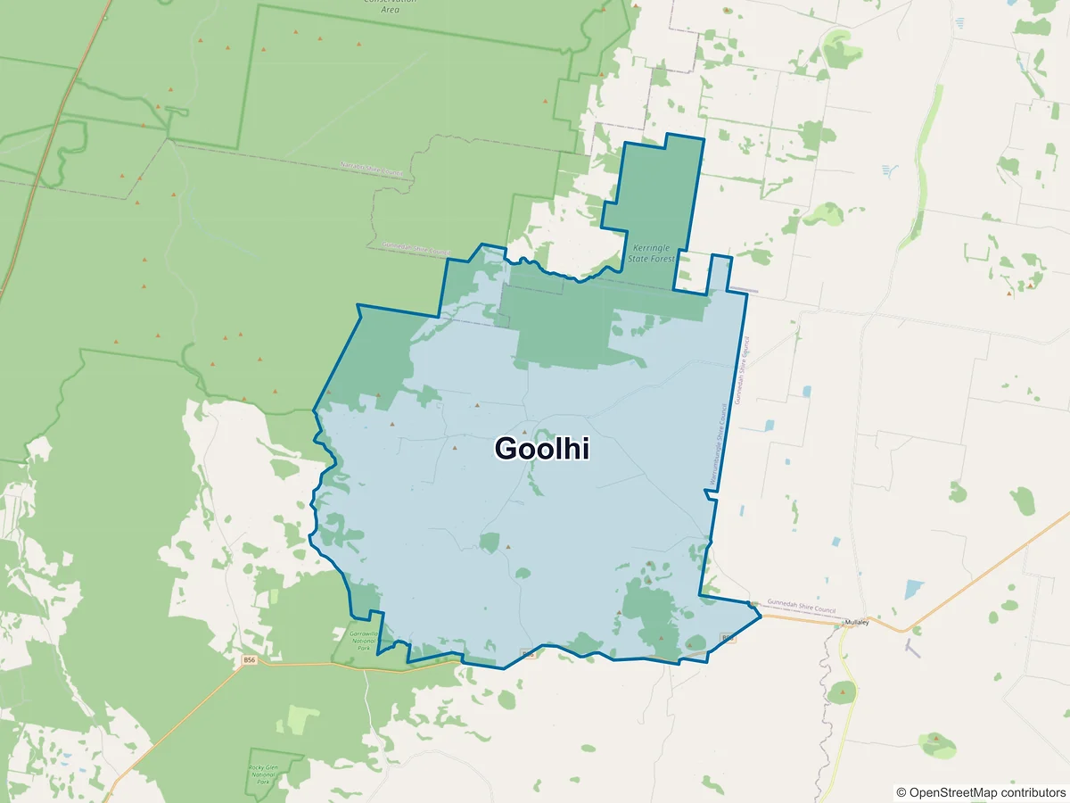 Map of Goolhi, NSW, Australia
