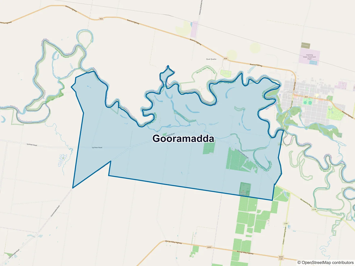 Map of Gooramadda, VIC, Australia