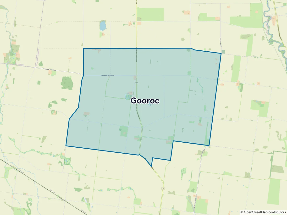 Map of Gooroc, VIC, Australia