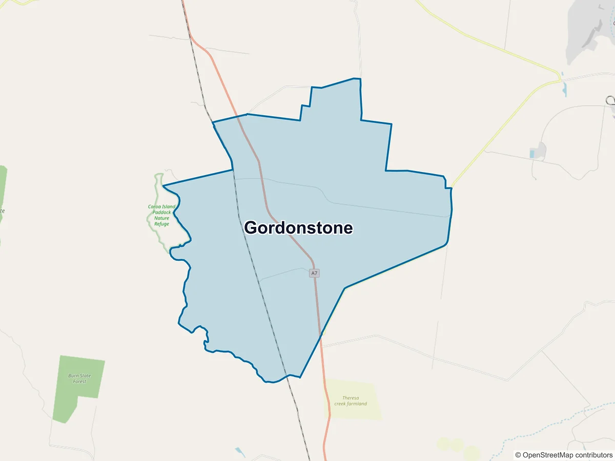 Map of Gordonstone, QLD, Australia