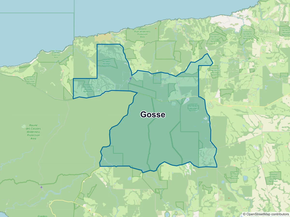 Map of Gosse, SA, Australia
