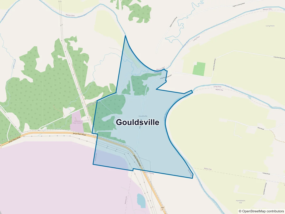 Map of Gouldsville, NSW, Australia