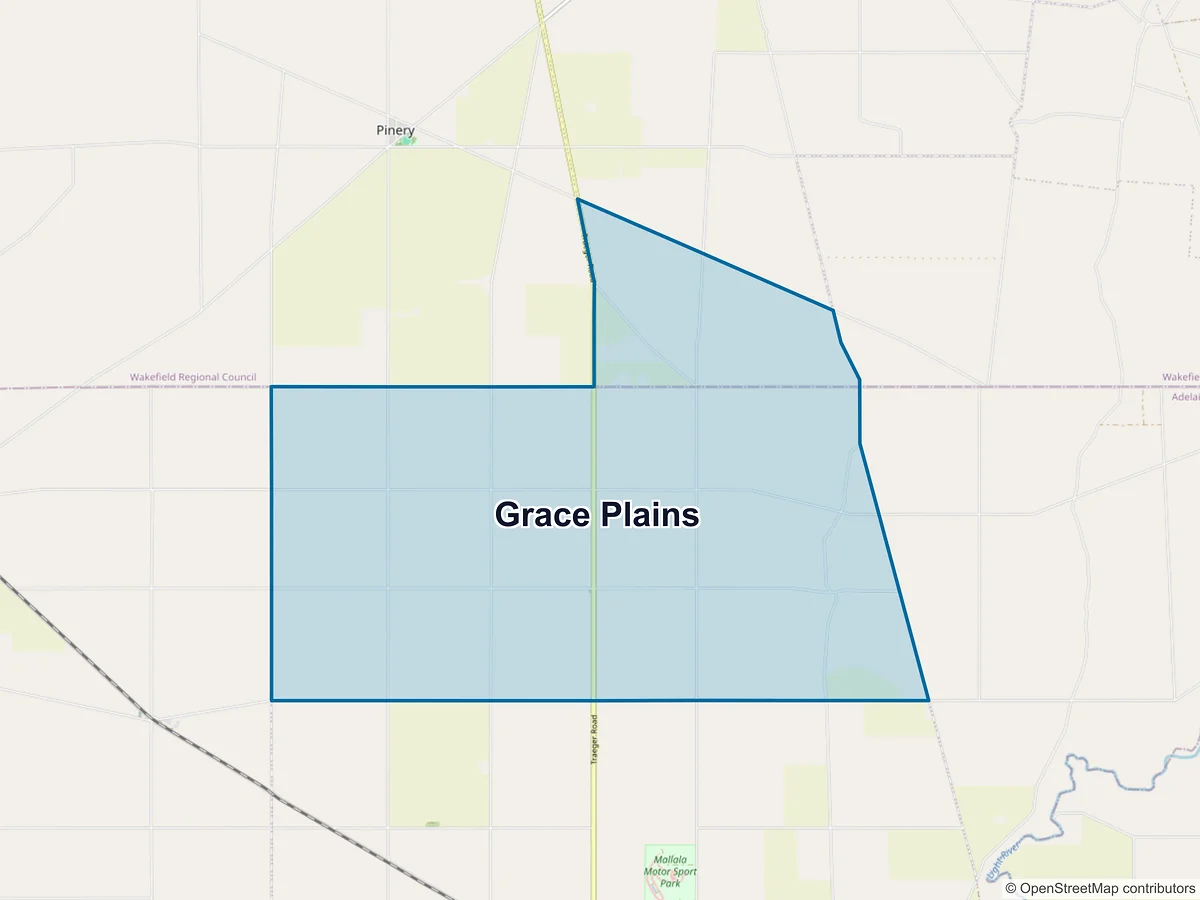 Map of Grace Plains, SA, Australia