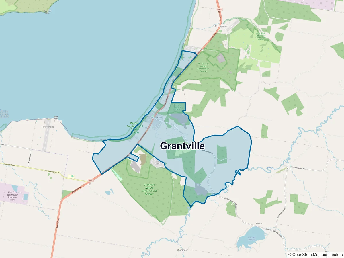 Map of Grantville, VIC, Australia
