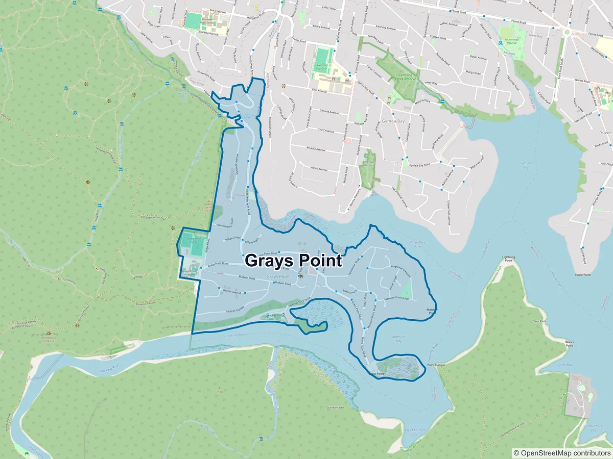Map of Grays Point, NSW, Australia