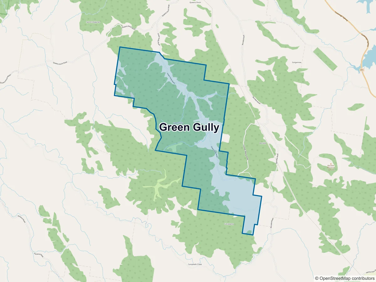 Map of Green Gully, NSW, Australia