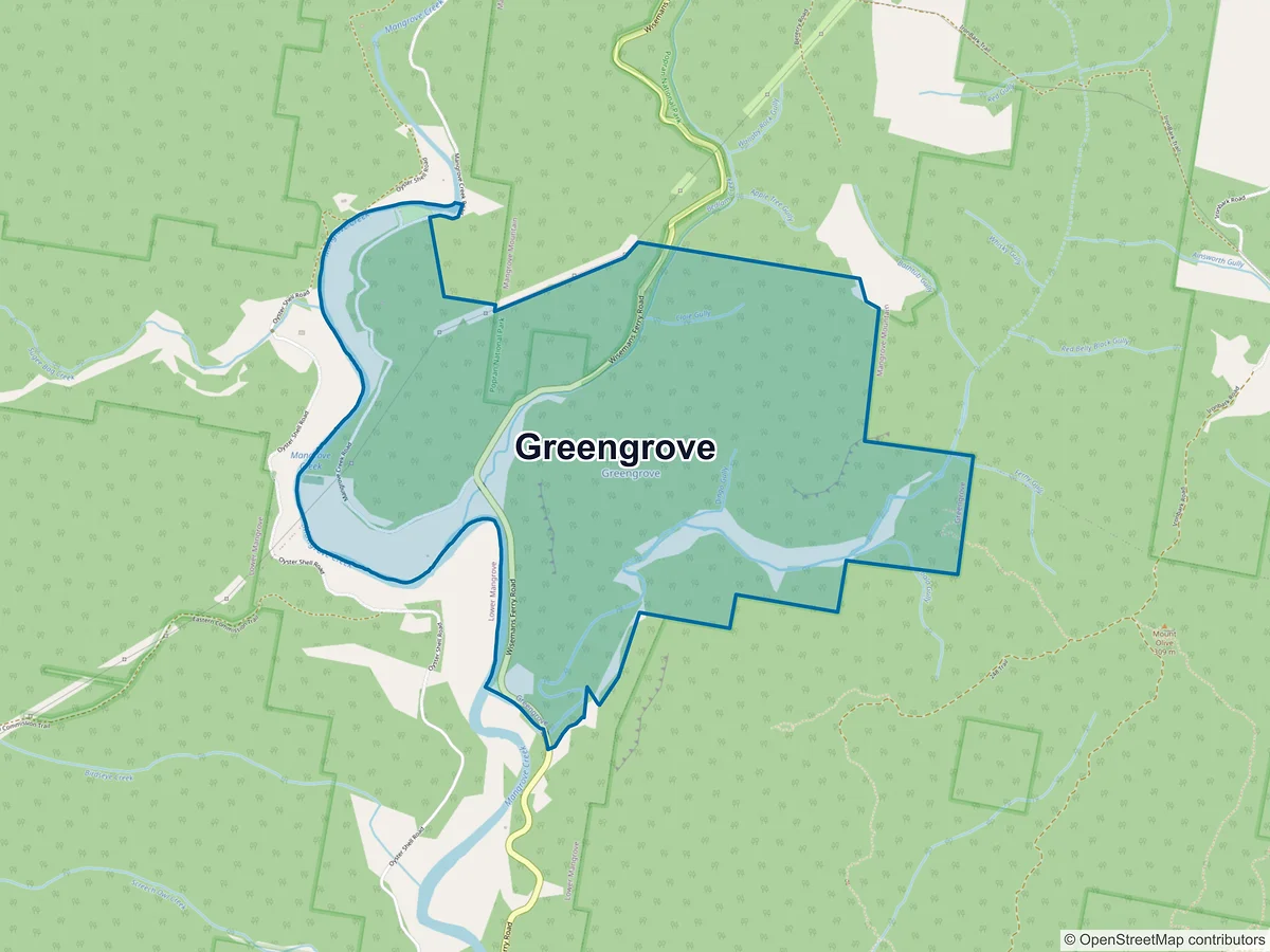 Map of Greengrove, NSW, Australia