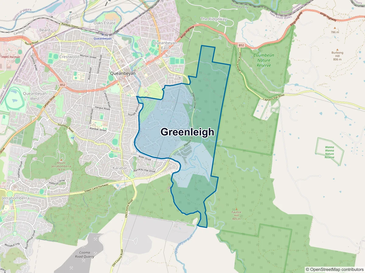 Map of Greenleigh, NSW, Australia