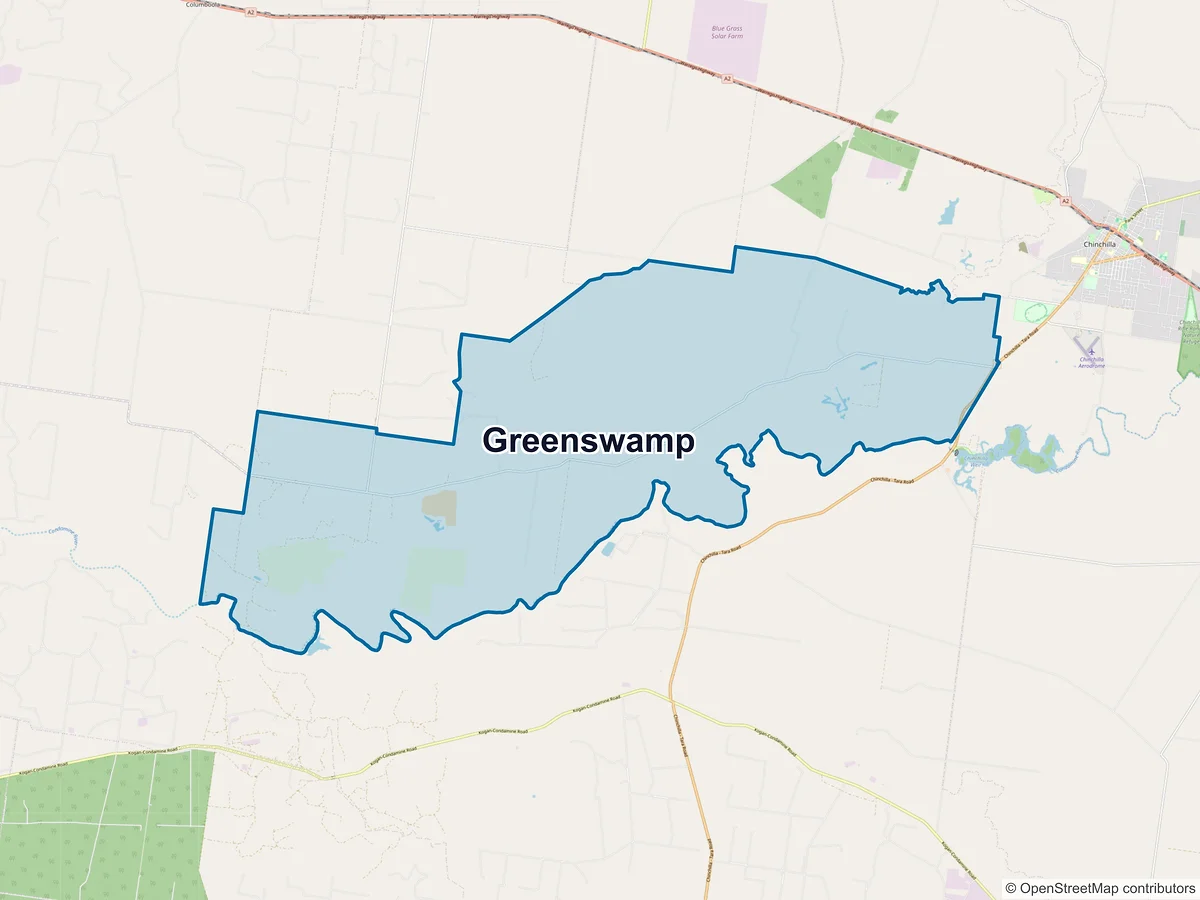 Map of Greenswamp, QLD, Australia