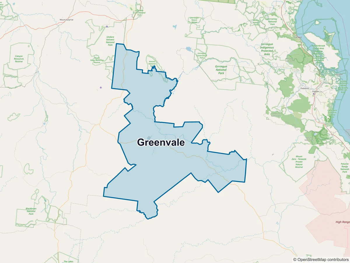 Map of Greenvale, QLD, Australia