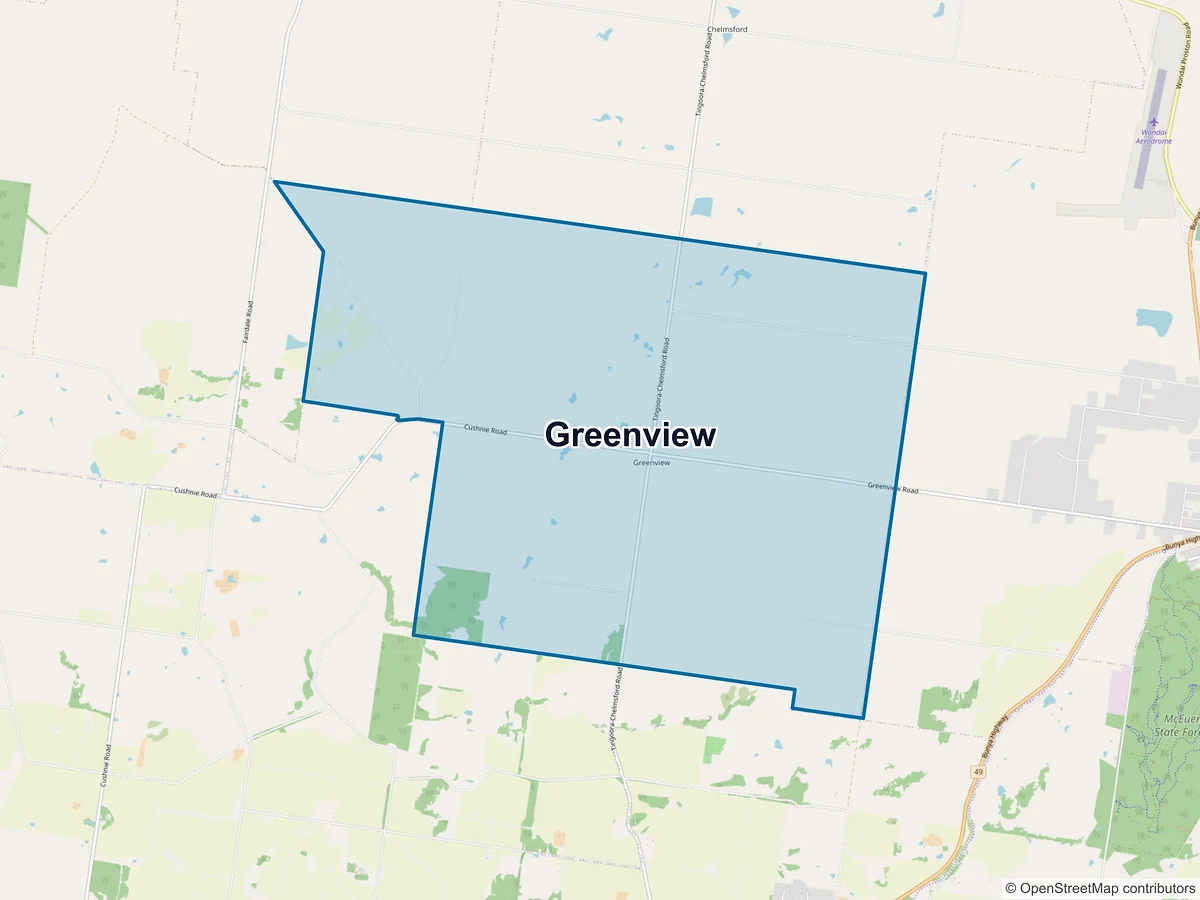 Map of Greenview, QLD, Australia