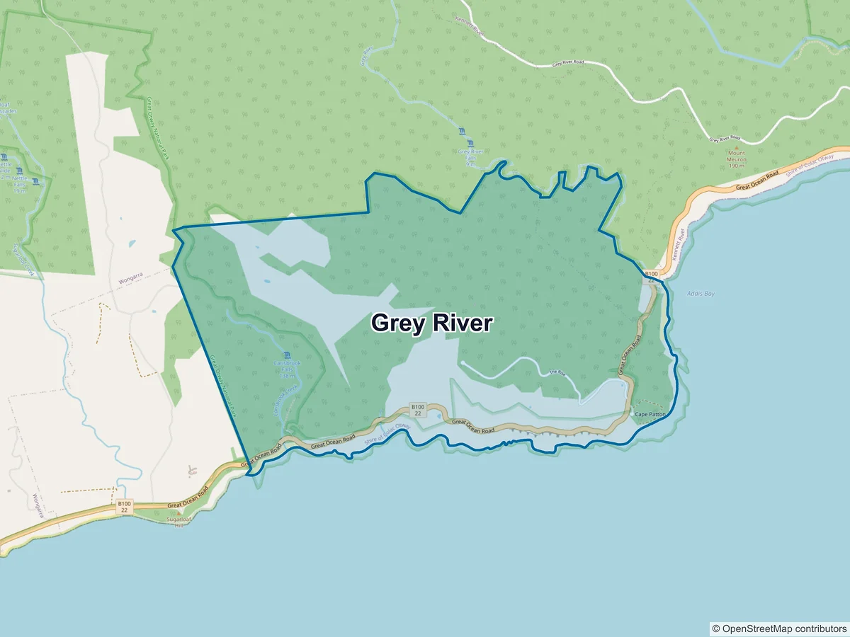 Map of Grey River, VIC, Australia