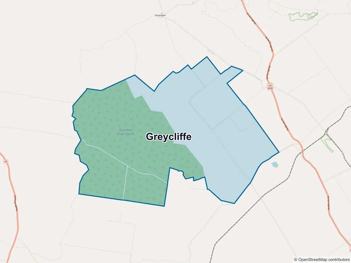 Map of Greycliffe, QLD, Australia