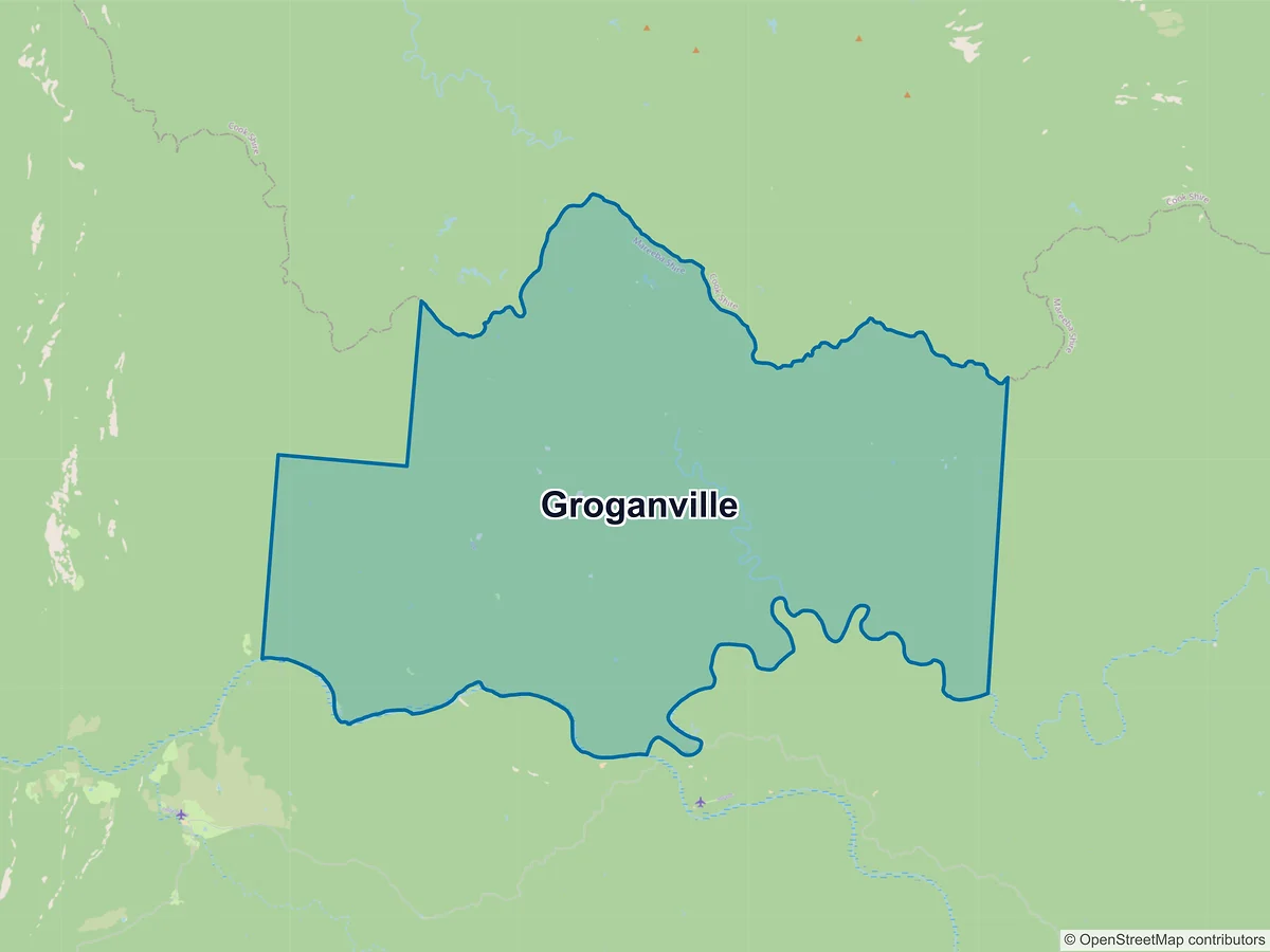 Map of Groganville, QLD, Australia