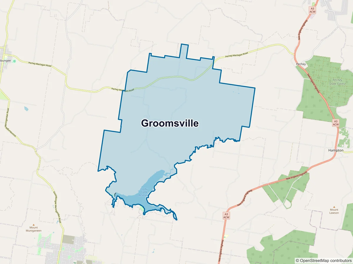 Map of Groomsville, QLD, Australia