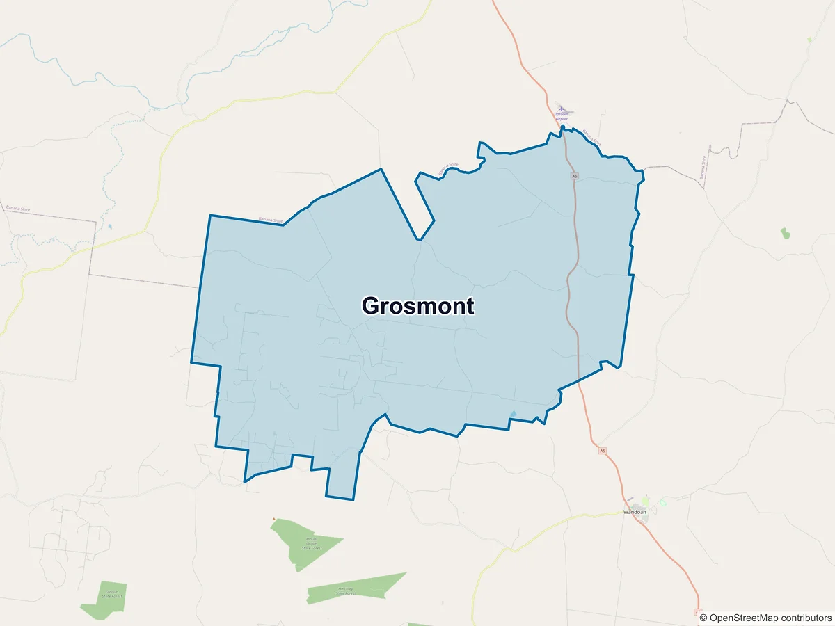 Map of Grosmont, QLD, Australia