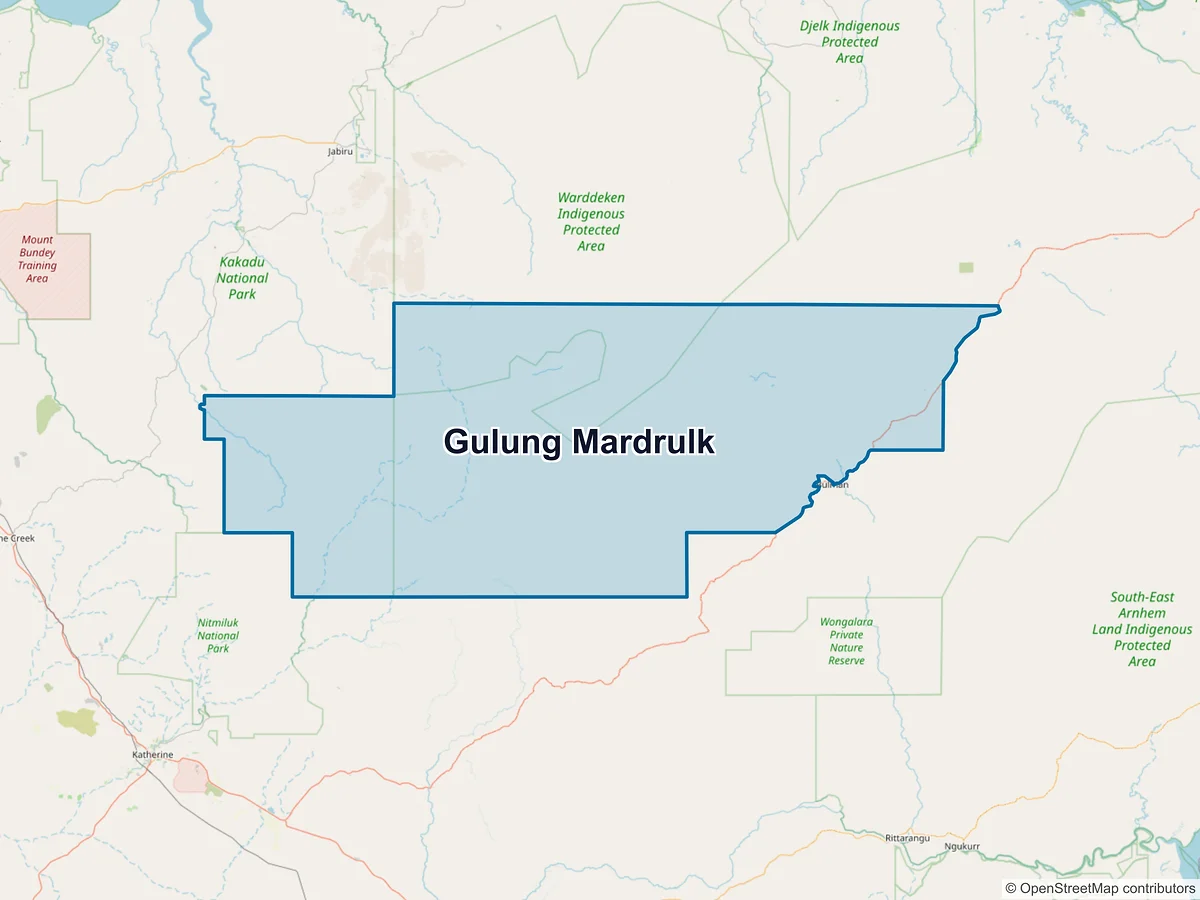 Map of Gulung Mardrulk, NT, Australia
