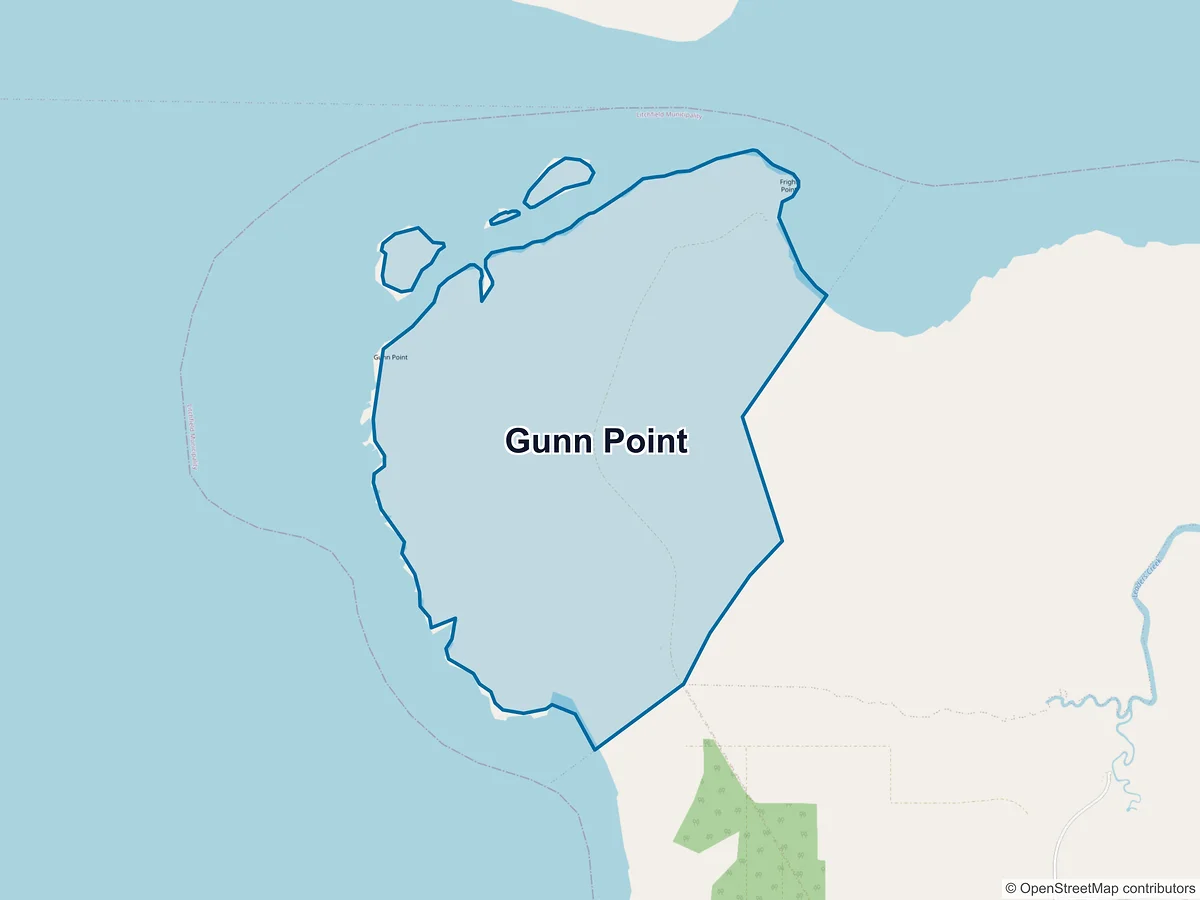 Map of Gunn Point, NT, Australia