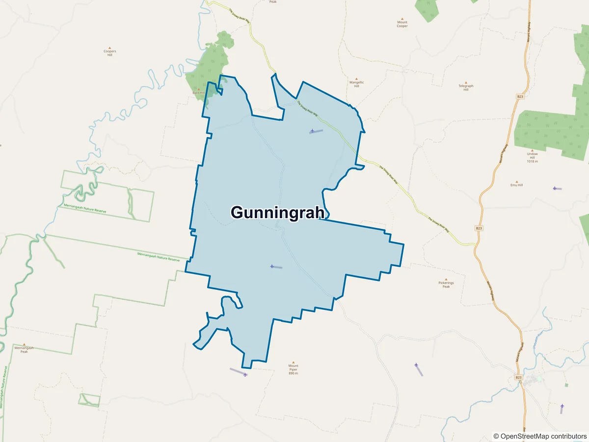 Map of Gunningrah, NSW, Australia