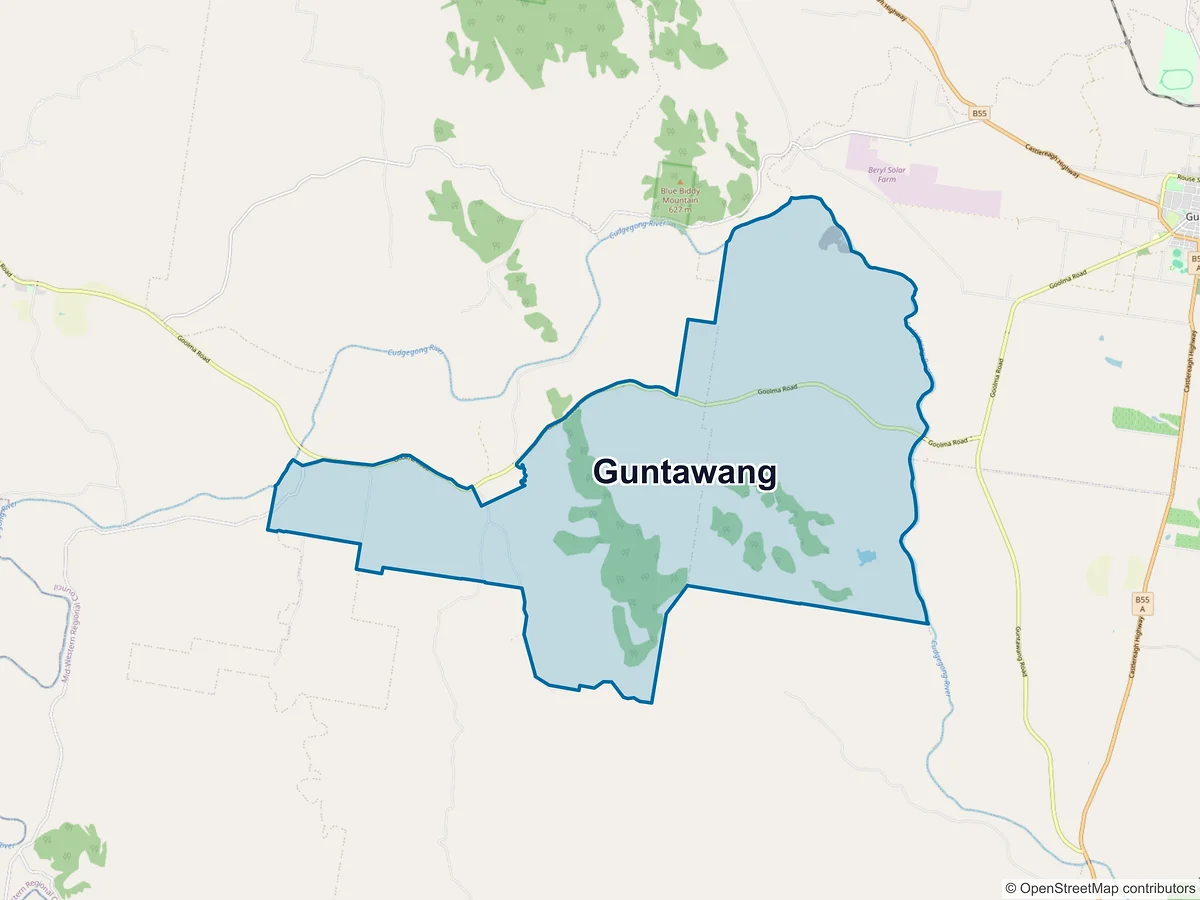 Map of Guntawang, NSW, Australia