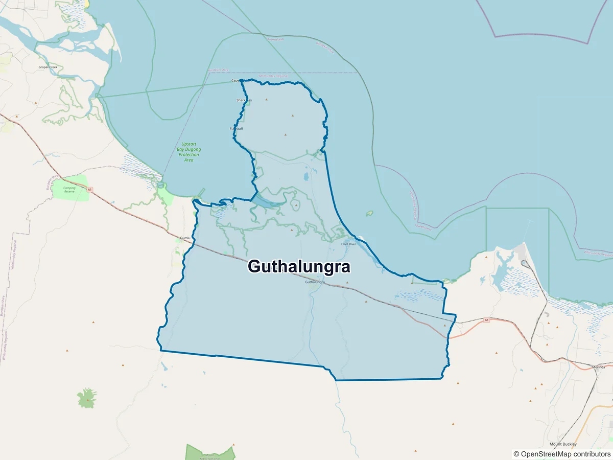 Map of Guthalungra, QLD, Australia