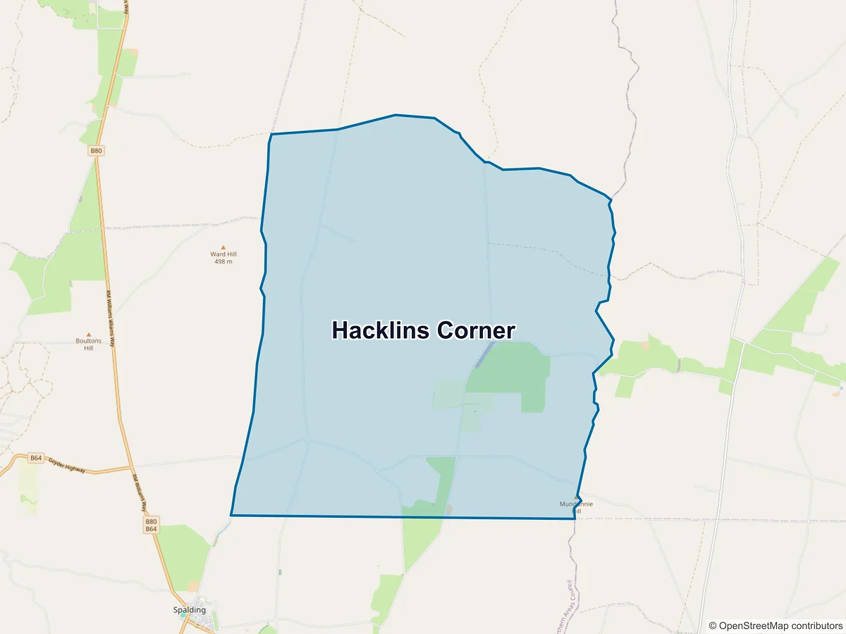 Map of Hacklins Corner, SA, Australia