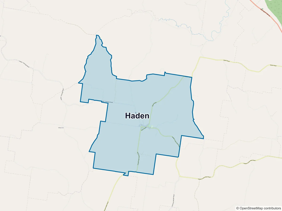 Map of Haden, QLD, Australia