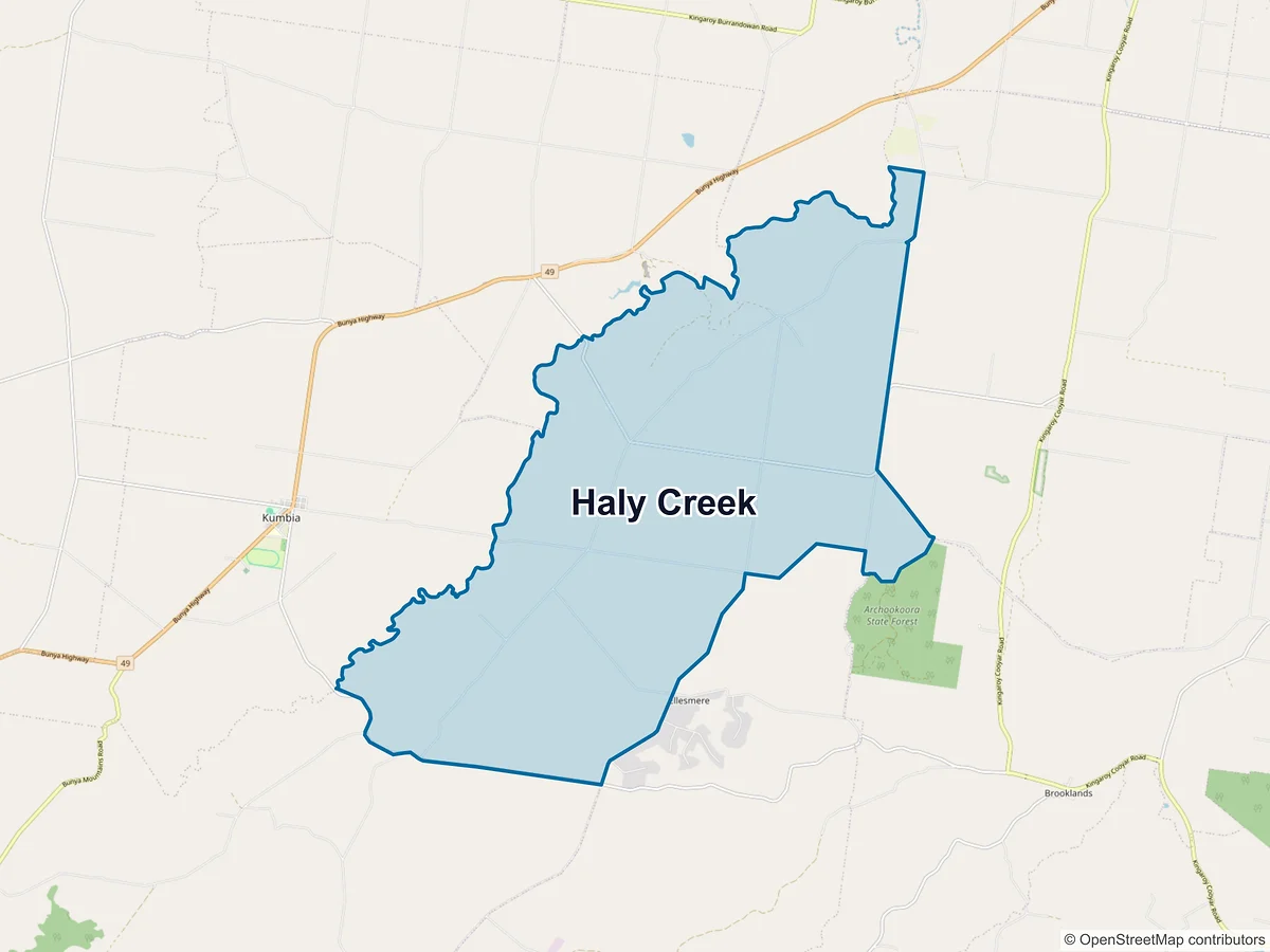 Map of Haly Creek, QLD, Australia