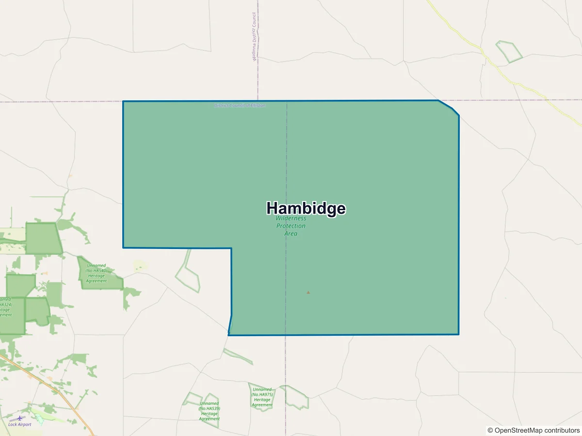 Map of Hambidge, SA, Australia