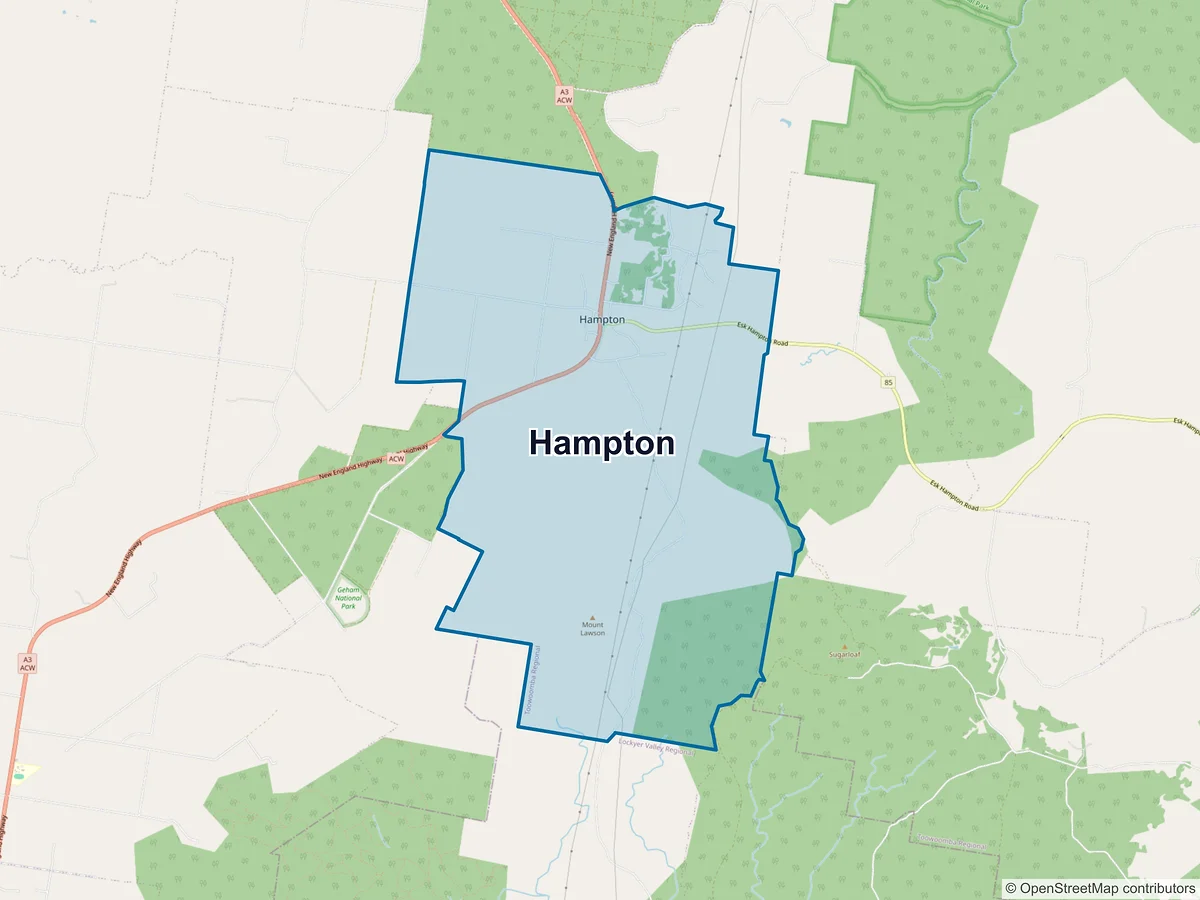 Map of Hampton, QLD, Australia
