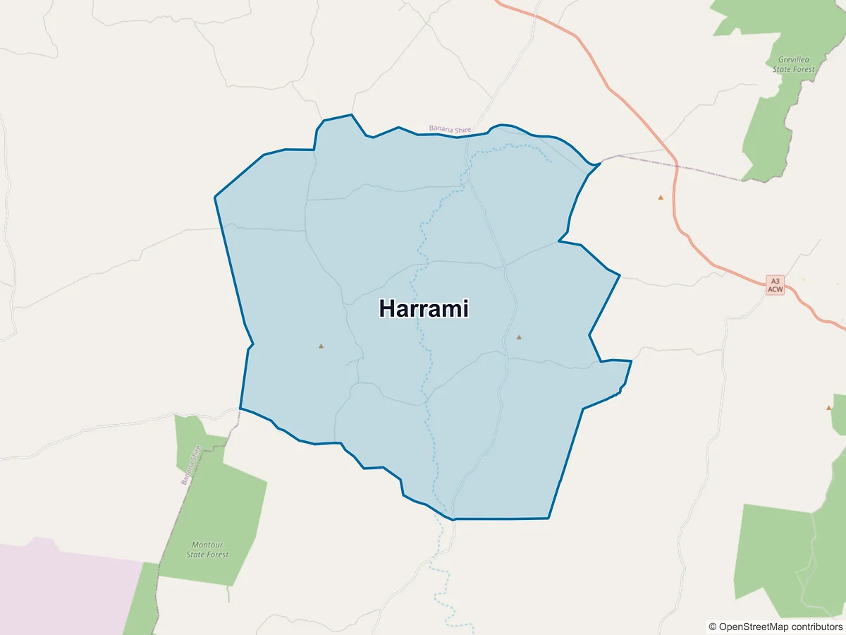 Map of Harrami, QLD, Australia