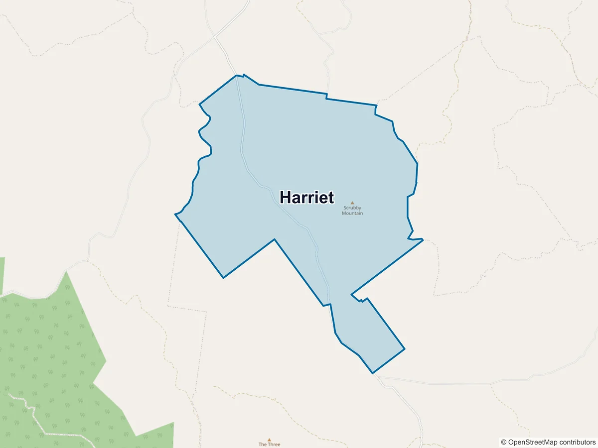 Map of Harriet, QLD, Australia