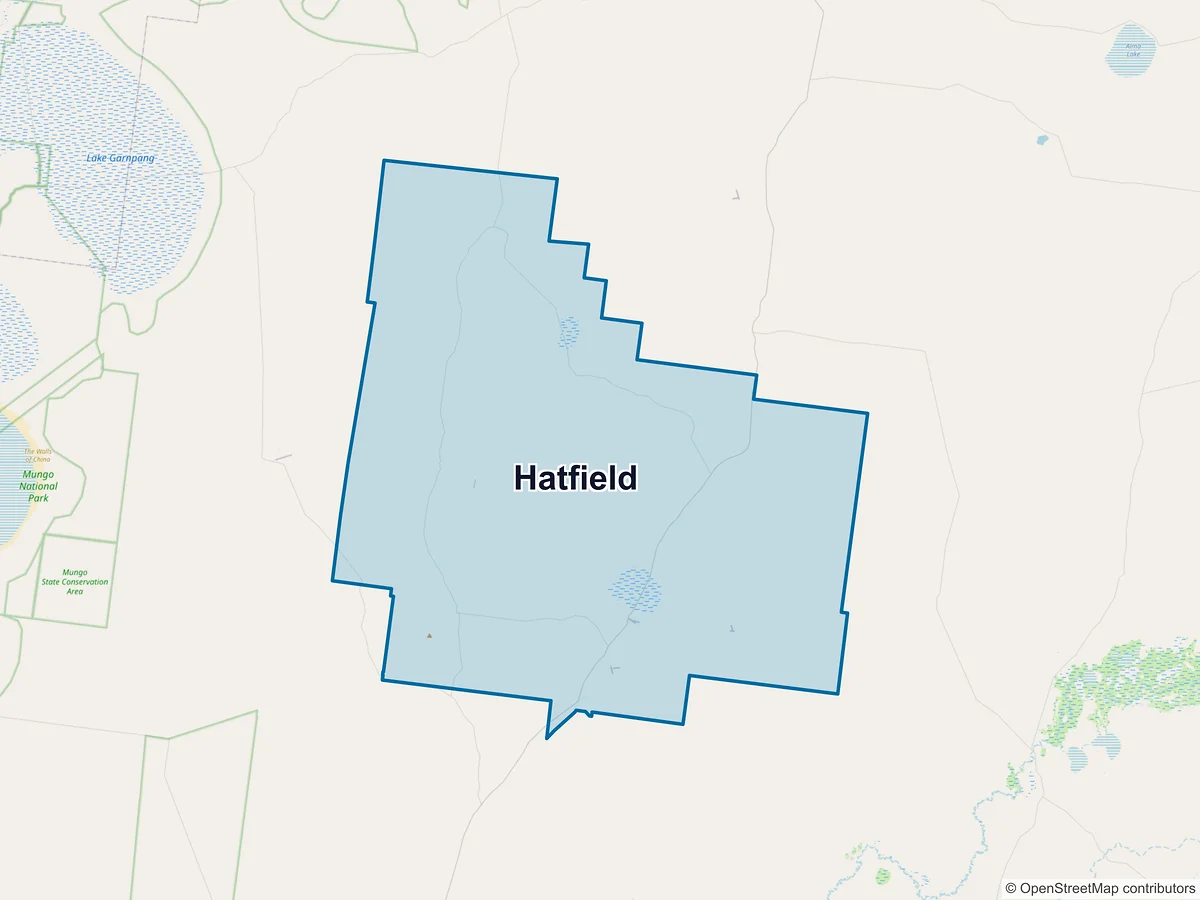 Map of Hatfield, NSW, Australia