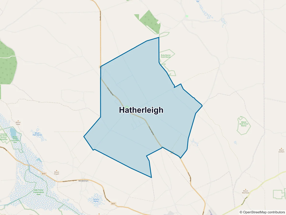Map of Hatherleigh, SA, Australia