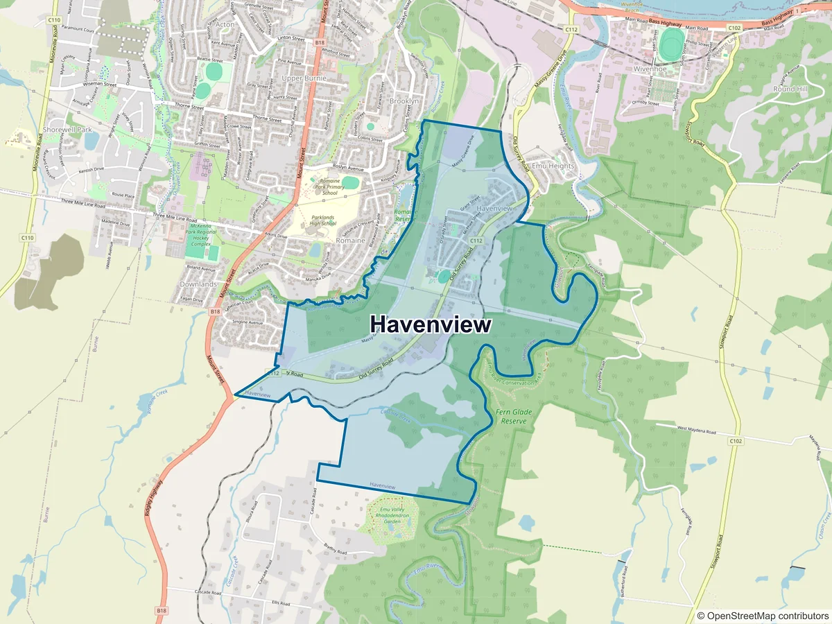 Map of Havenview, TAS, Australia