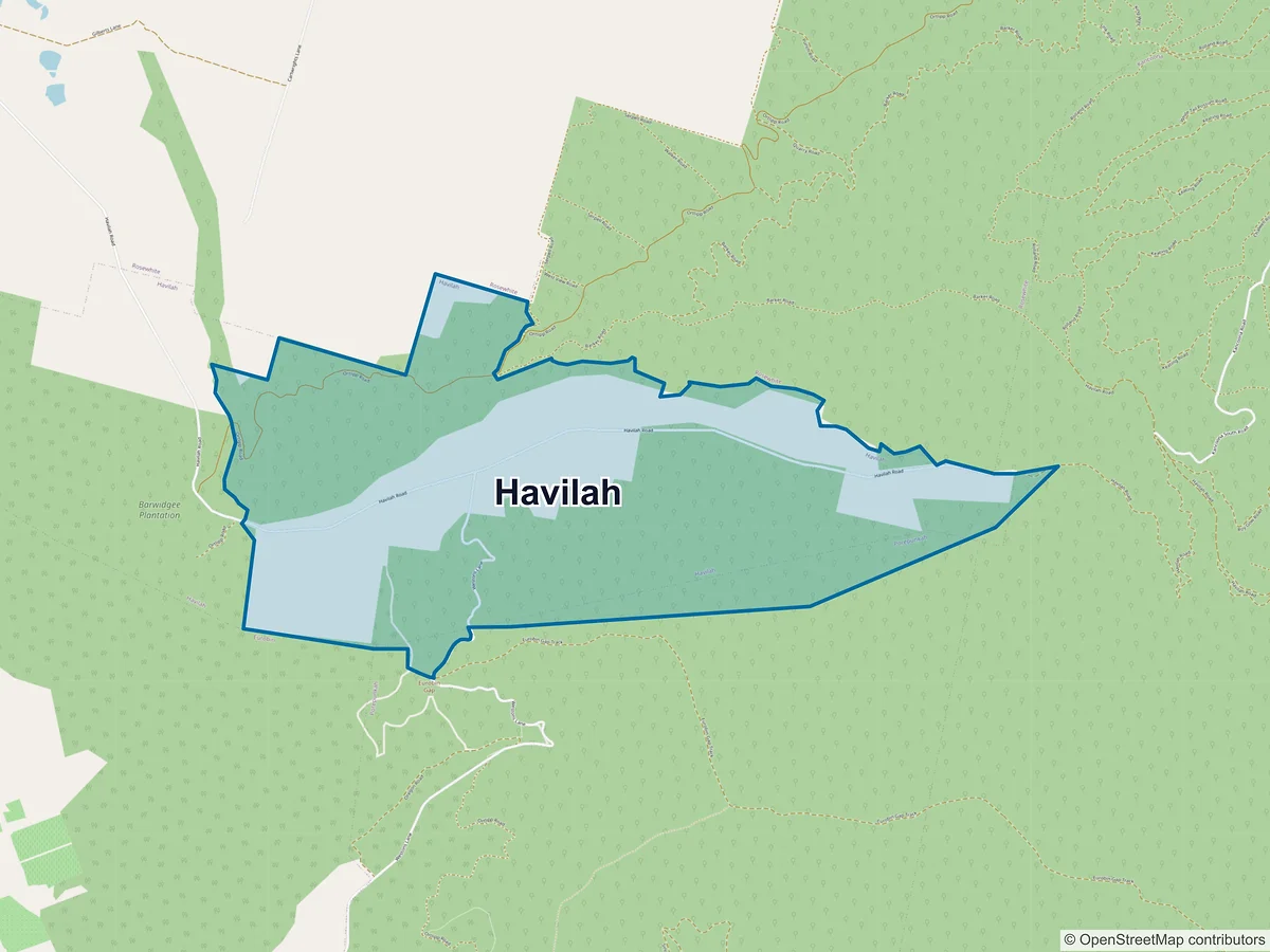 Map of Havilah, VIC, Australia