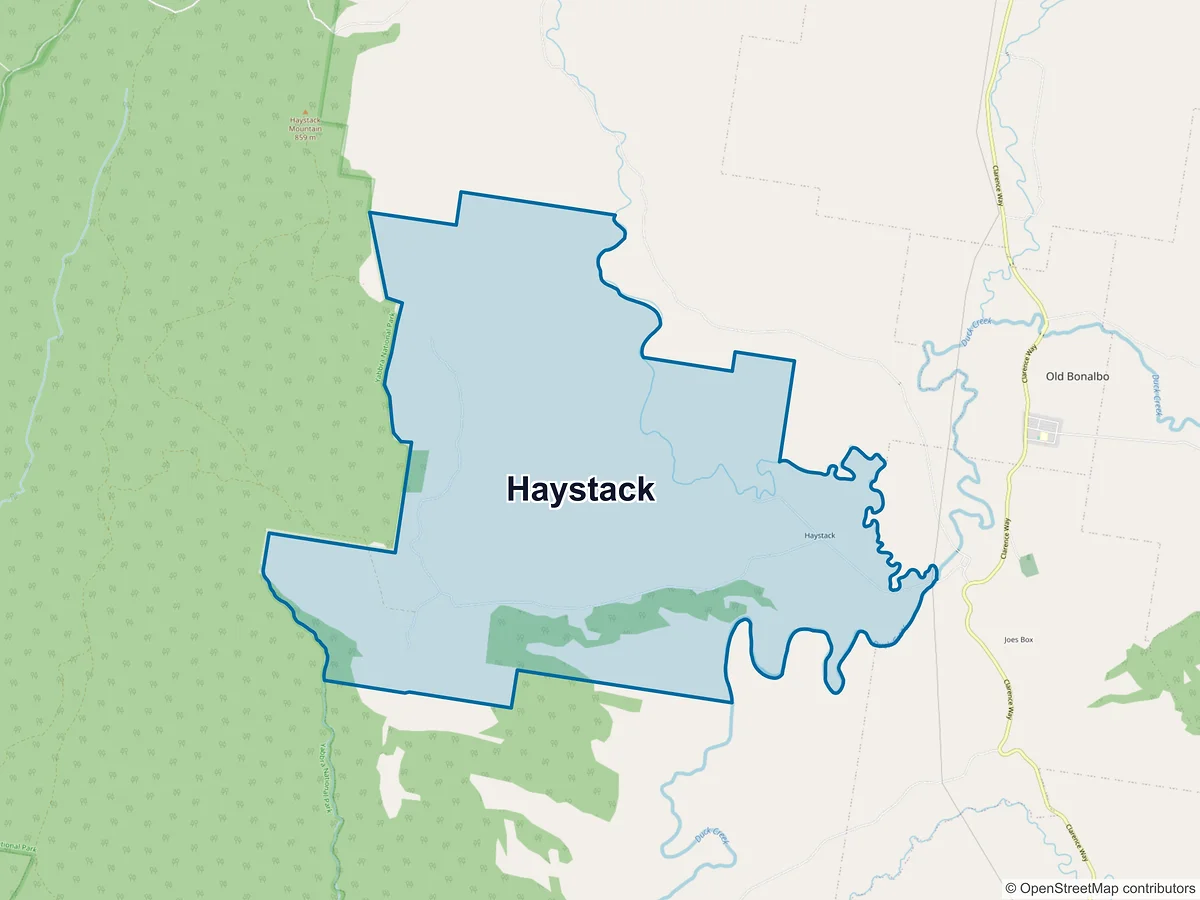 Map of Haystack, NSW, Australia