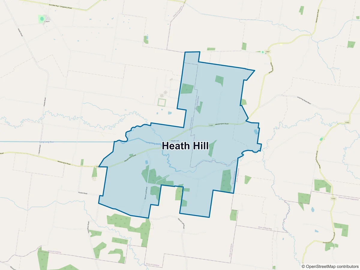 Map of Heath Hill, VIC, Australia