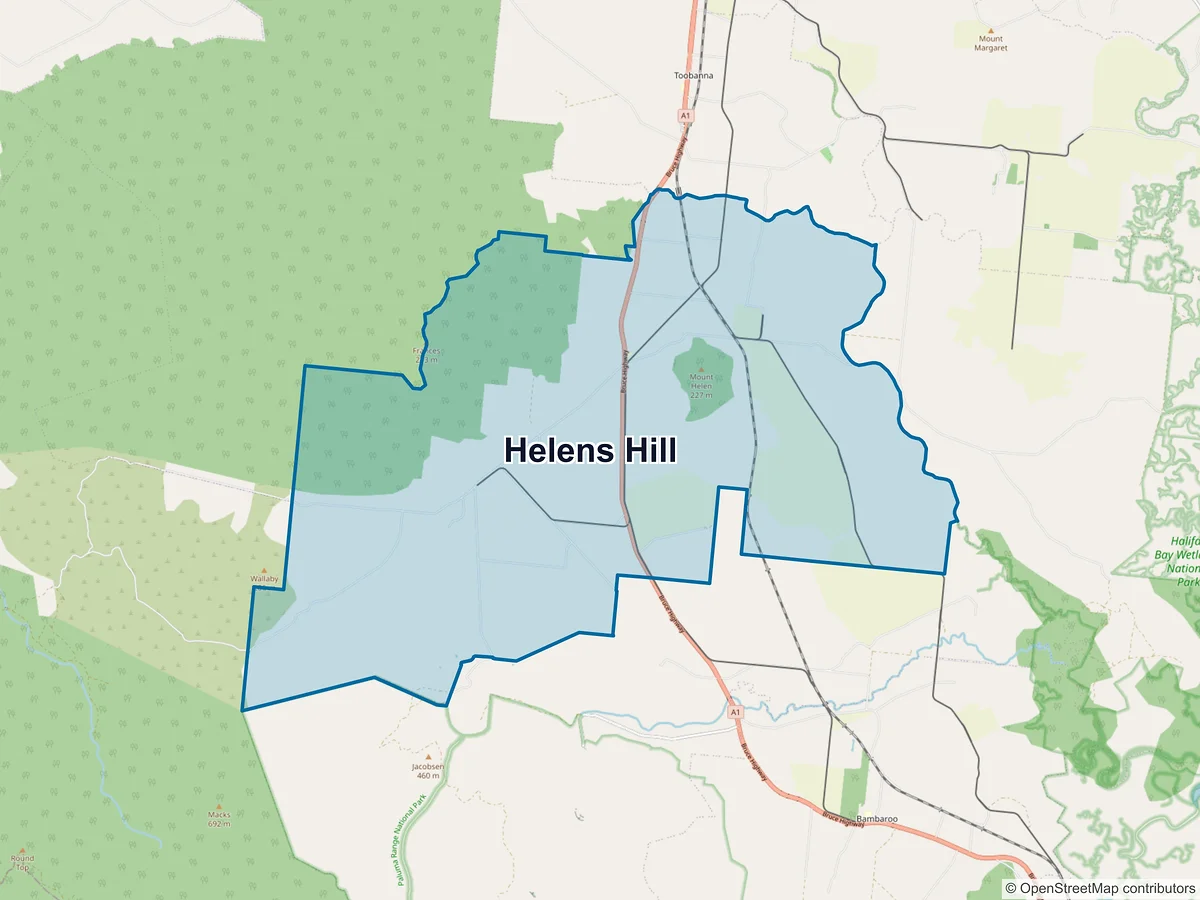 Map of Helens Hill, QLD, Australia