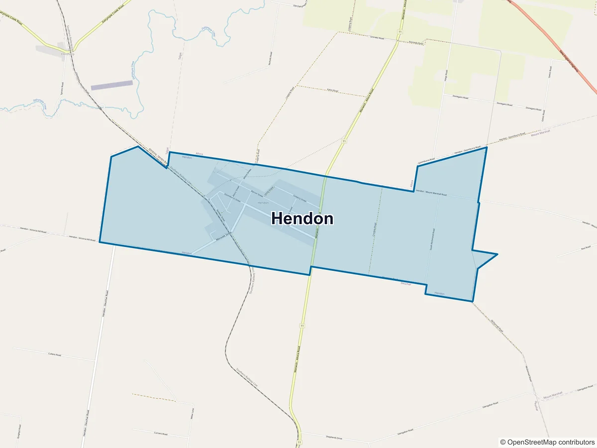 Map of Hendon, QLD, Australia