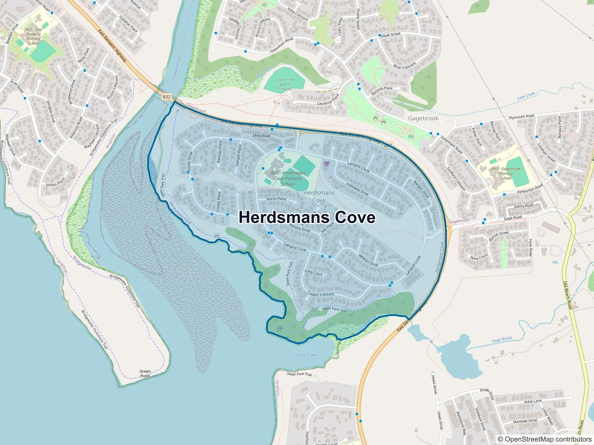Map of Herdsmans Cove, TAS, Australia