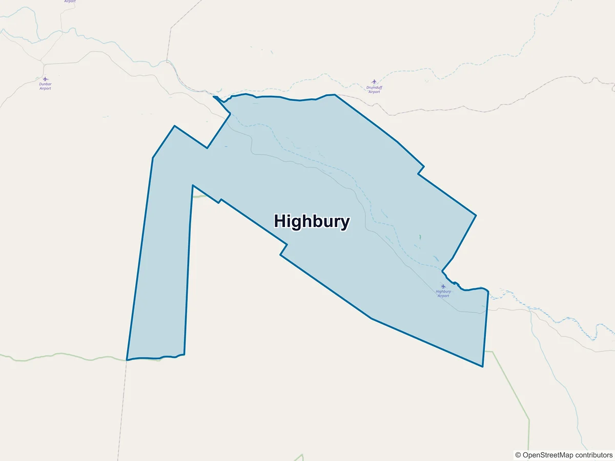 Map of Highbury, QLD, Australia