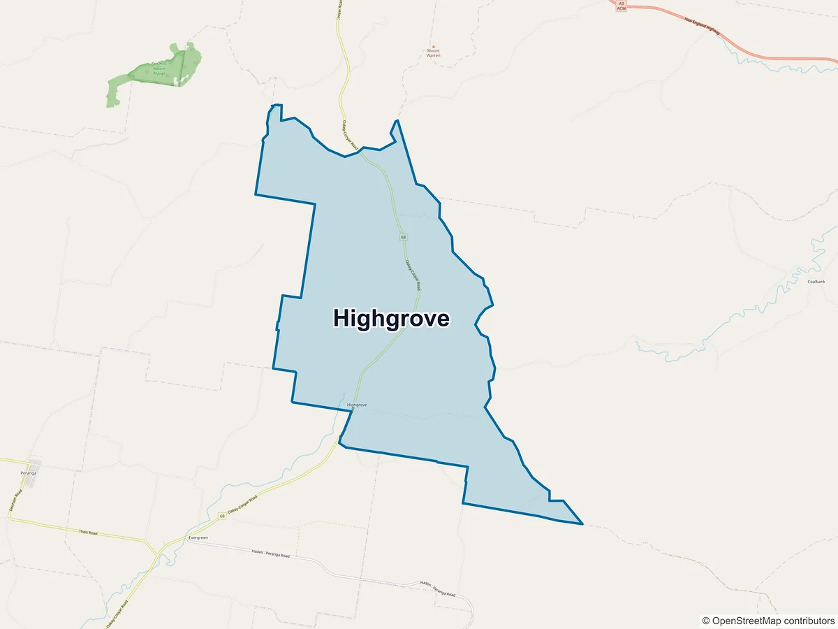 Map of Highgrove, QLD, Australia