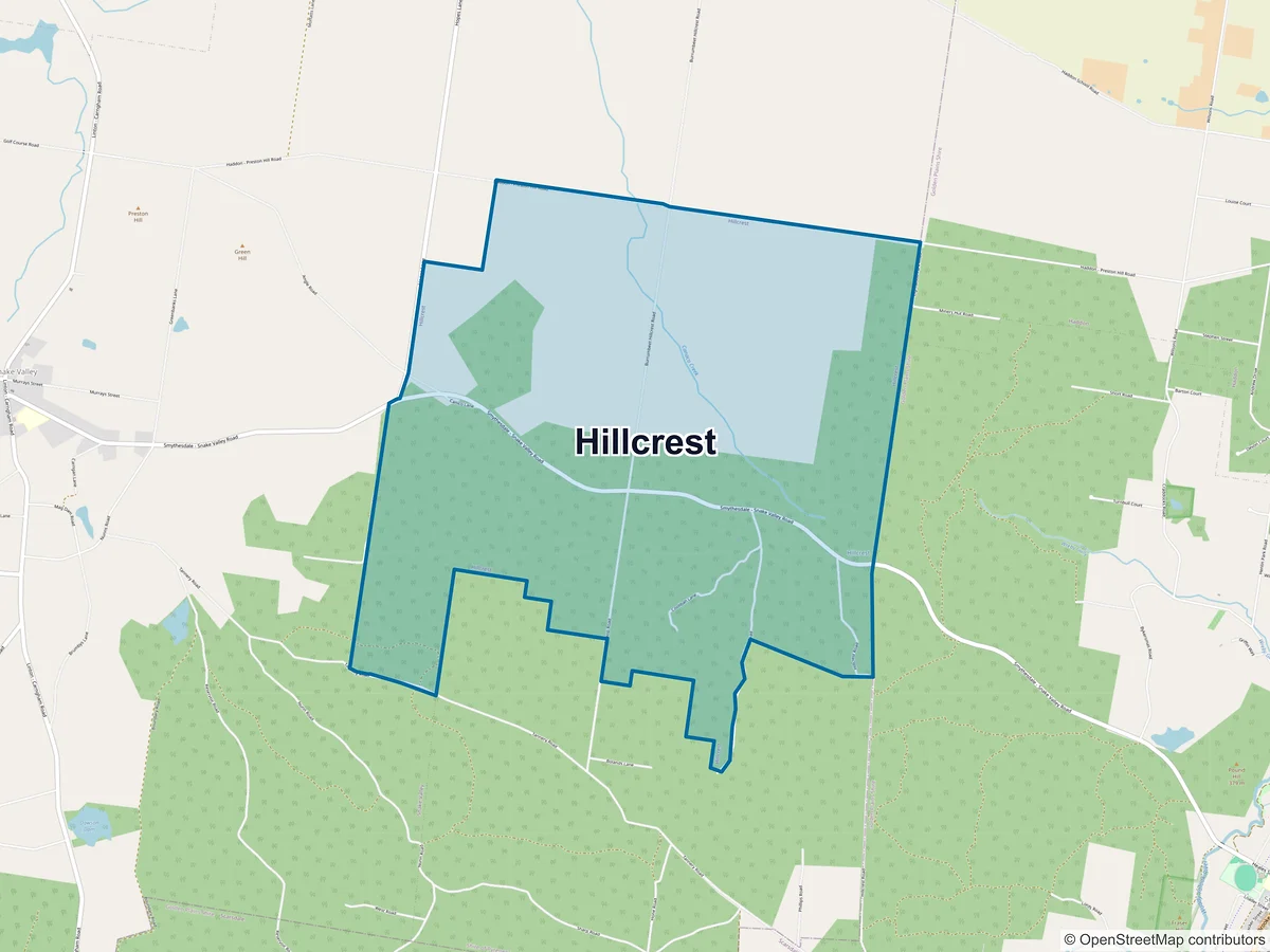 Map of Hillcrest, VIC, Australia