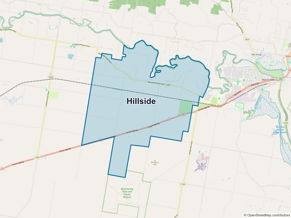 Map of Hillside, VIC, Australia