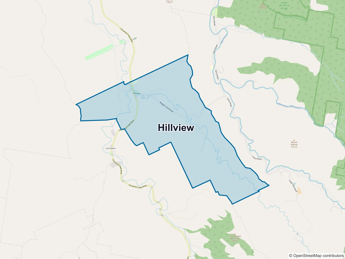Map of Hillview, QLD, Australia