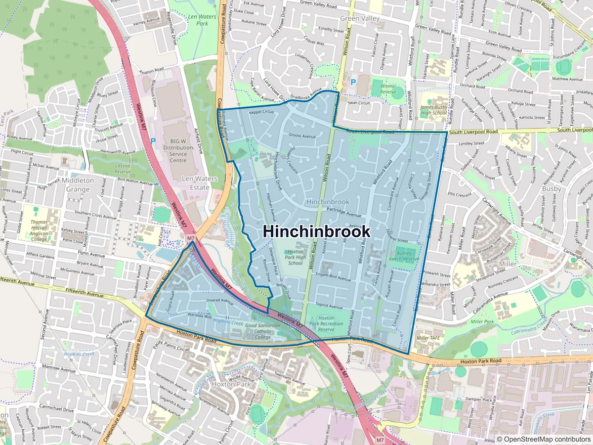 Map of Hinchinbrook, NSW, Australia